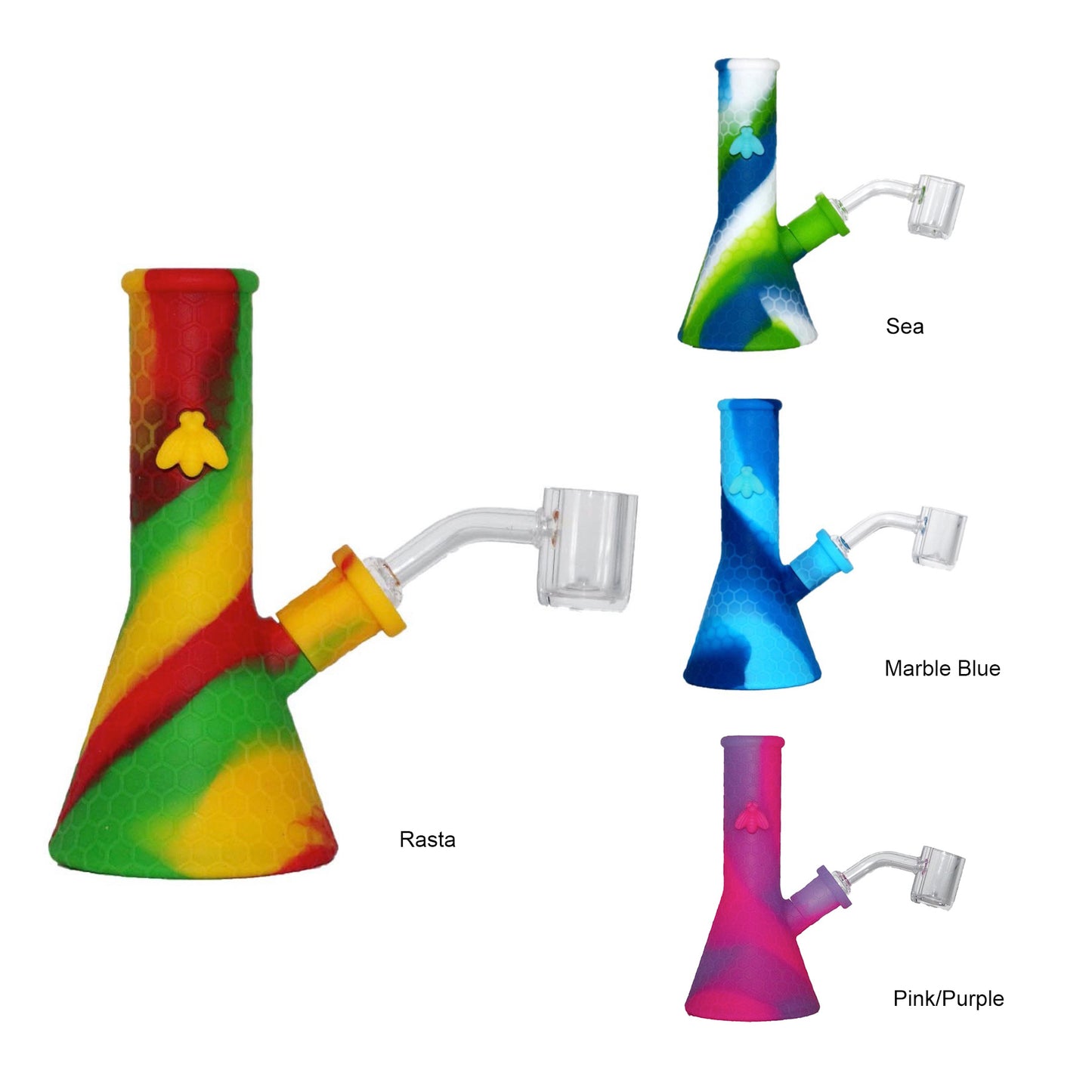 STRATUS 2 WAY Dry & Wax Silicone Water Pipe