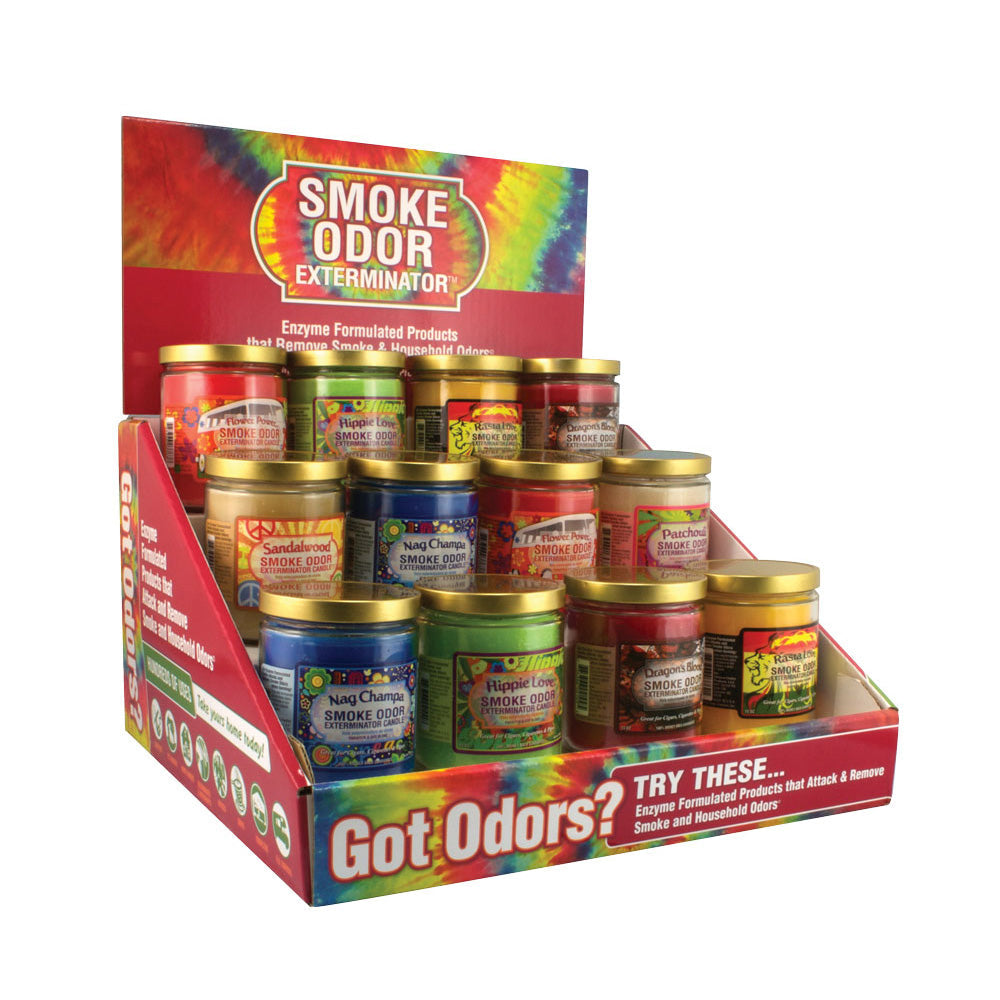 13oz Smoke Odor Exterminator Candle - Retro Mix - 12PC BOX