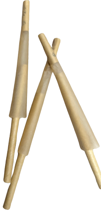 Unbleached Zig-Zag 98’s 1/4" Size Natural Rolling Cones Kit 10 Pack