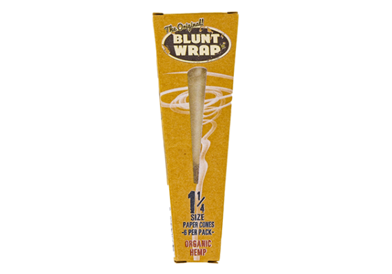 Blunt Wrap Organic Hemp Cones - 1 1/4 - 6 pack