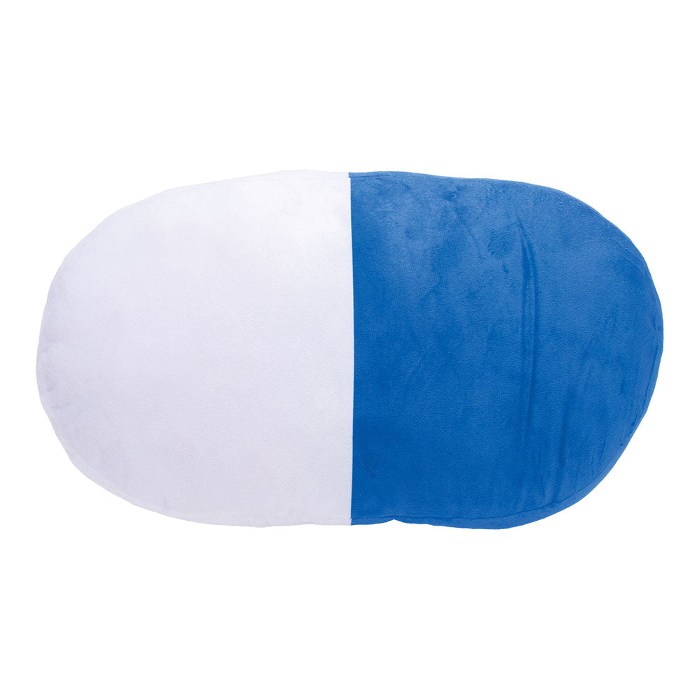 Chill Pill Plush Pillow - 18"x10" / Blue