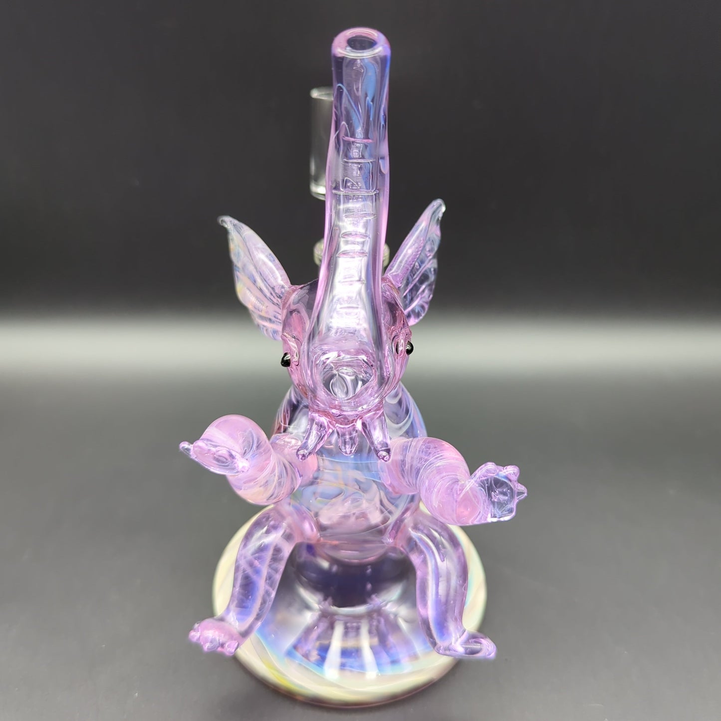 7.5" Purple Fumed Elephant Dab Rig 14mm