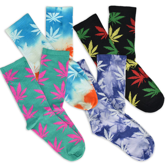 Hemp Leaf Socks | 6 Pack