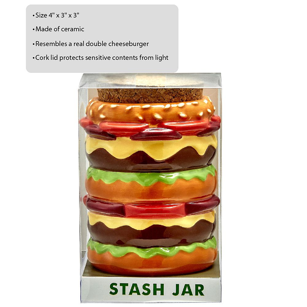 Burger Mug and Stash Jar Set