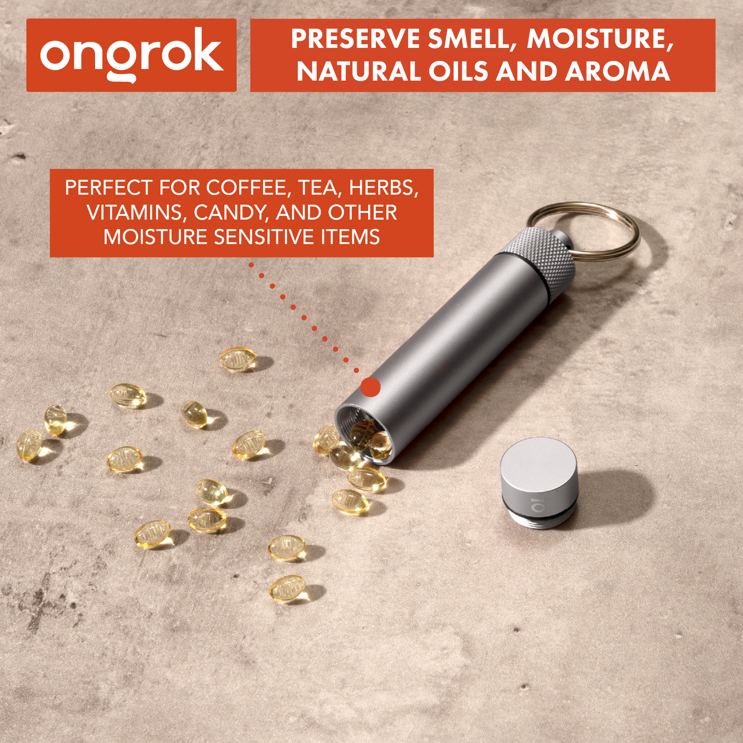 Ongrok Aluminum Storage Keychain