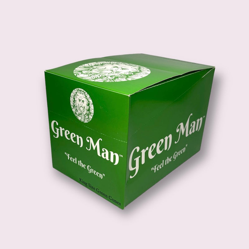 Green Man Green Rice Paper Cones Box