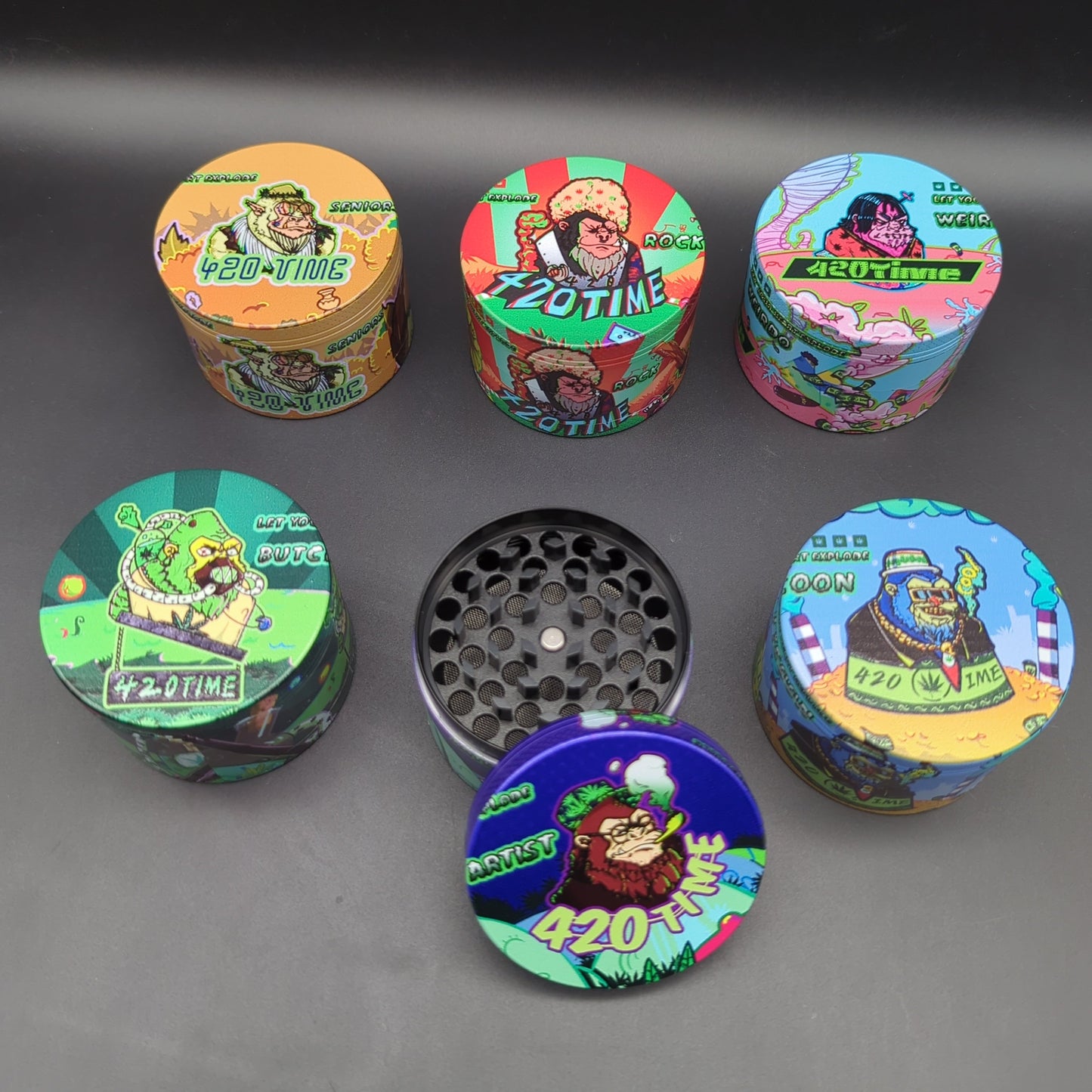 420 Time Monkey Grinder Full Art 63mm