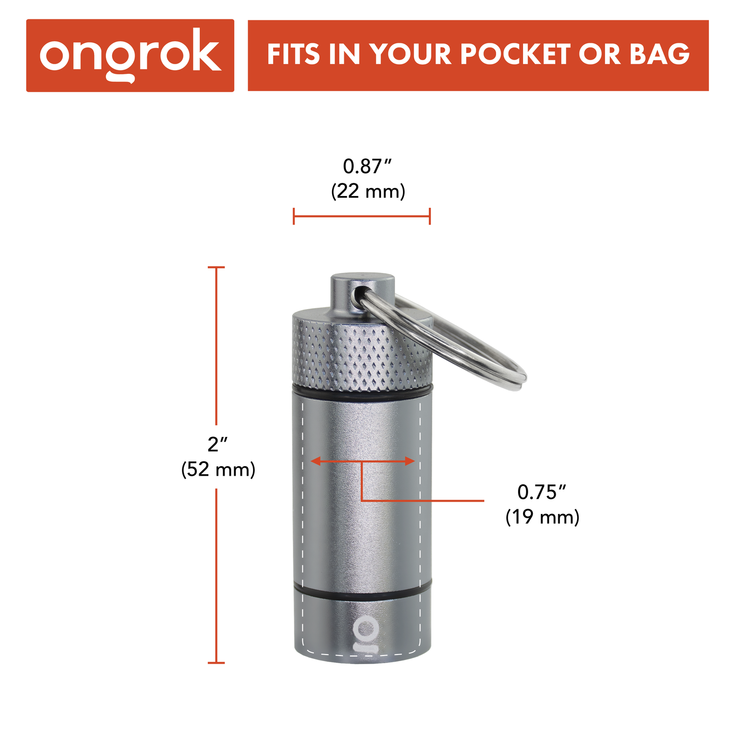 Ongrok Small Storage Keychain