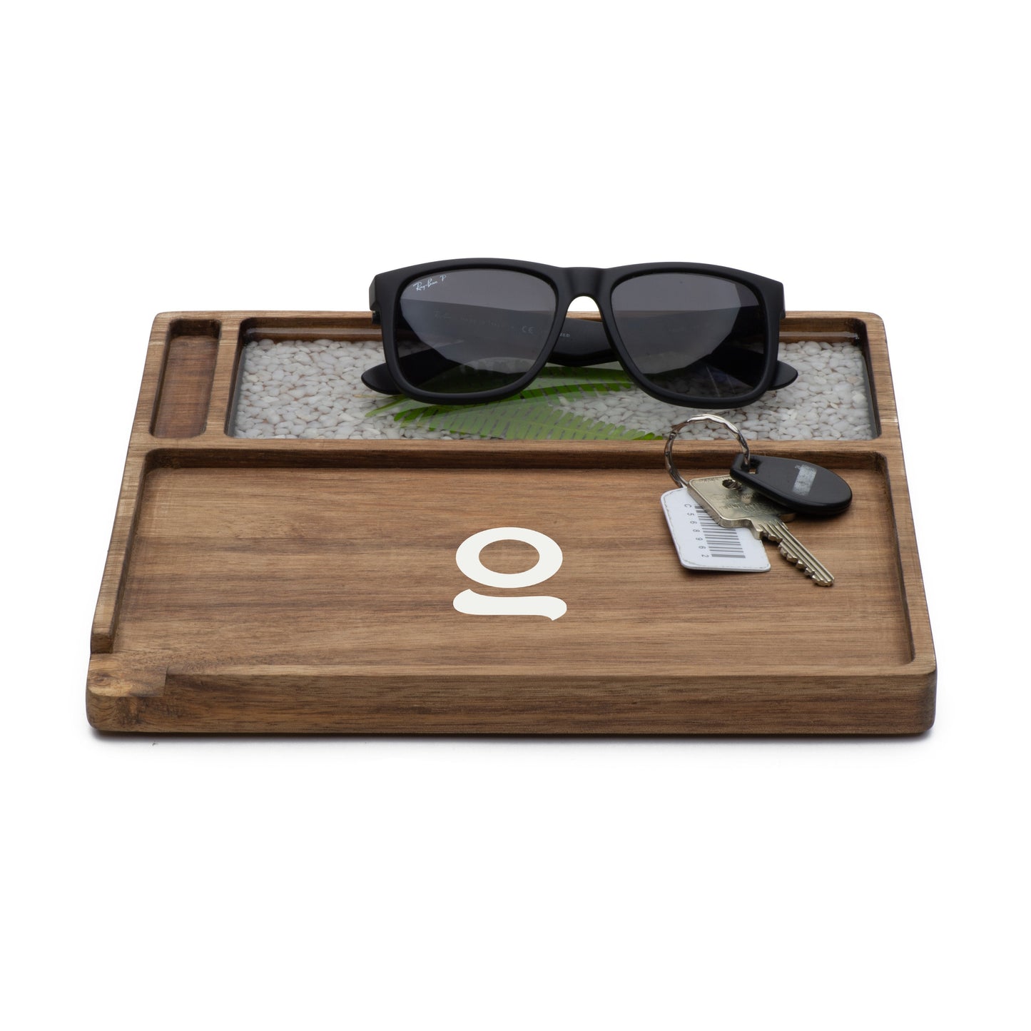 Ongrok Premium Natural Acacia Wood Tray | 9.5" x 9.5"