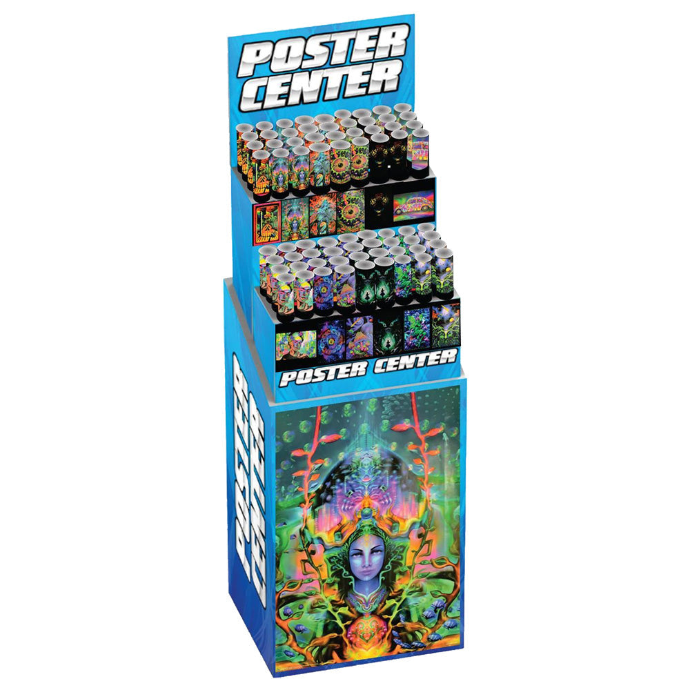 60PC DISP- Blacklight Posters in Stand -24"x36"/Asst Designs