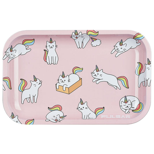 Pulsar Metal Rolling Tray - 11"x7"/Caticorns