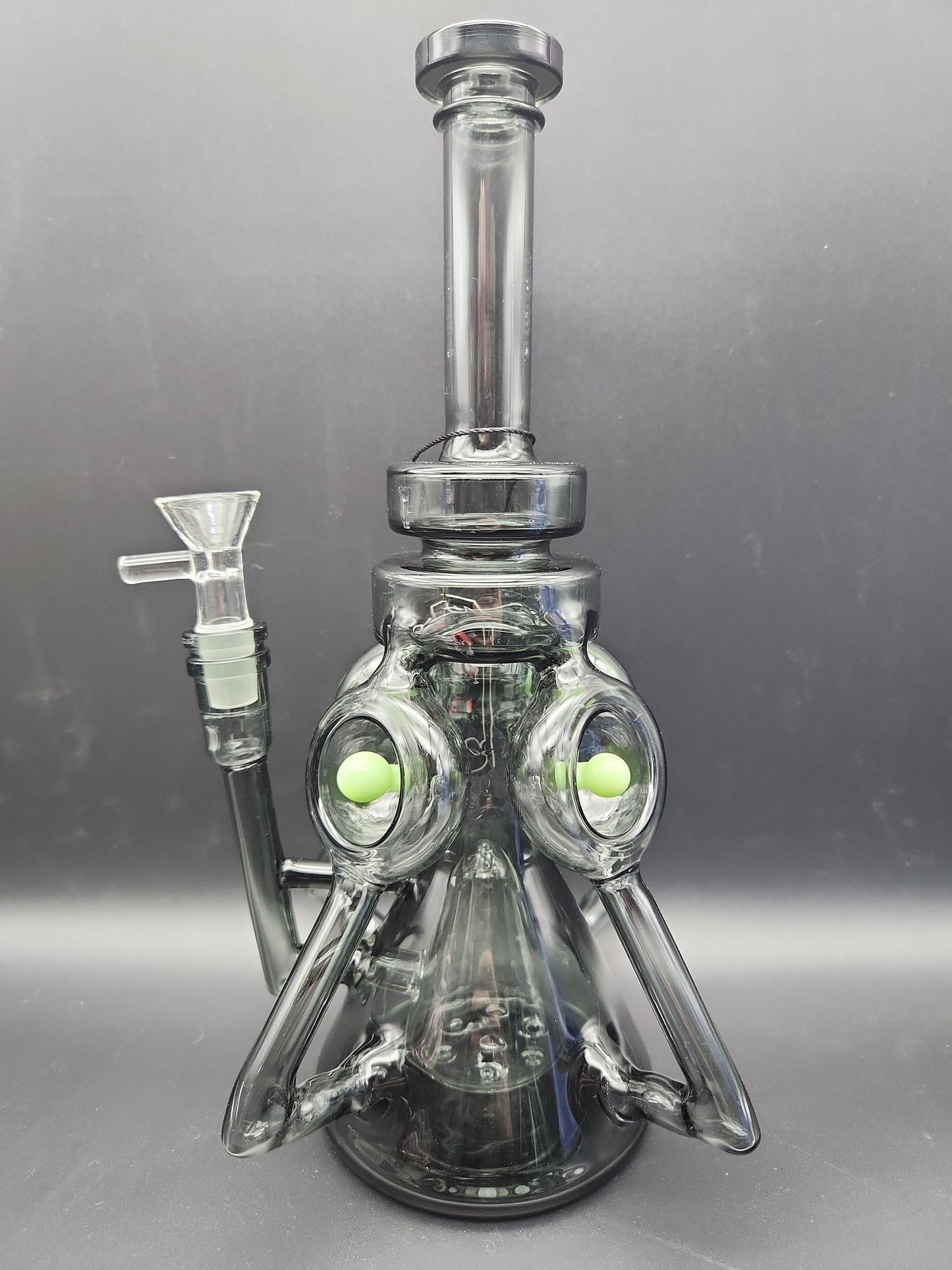 11" Quad Tube Recycler w/ Pyramid Perc