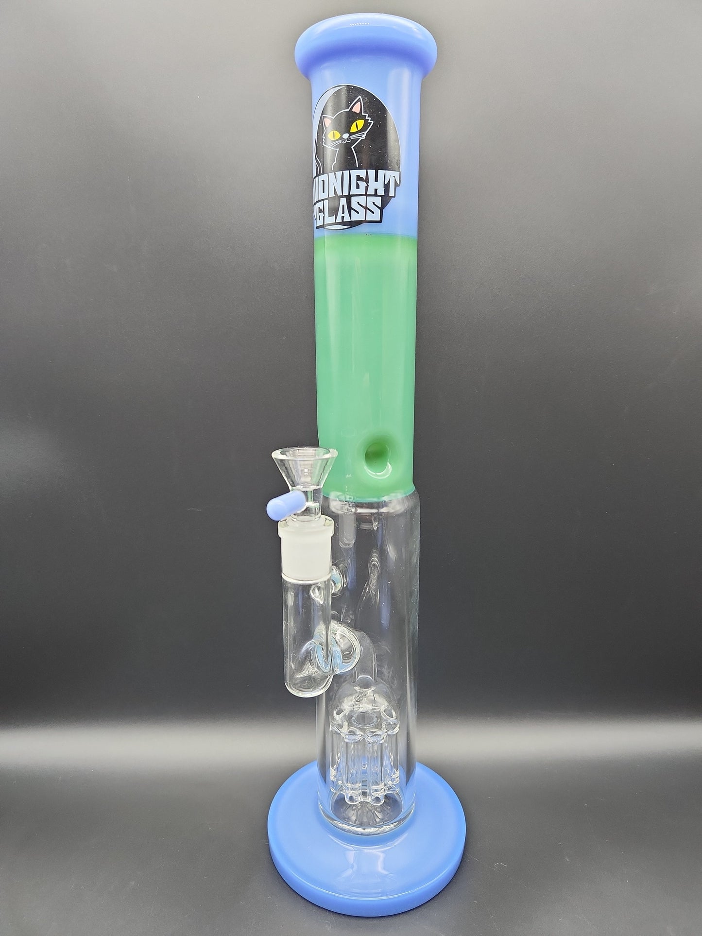 Midnight Glass 14.5" Straight Tube w/ Tree Perc