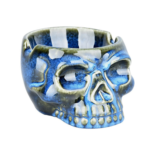 Glazed Skull Ashtray - 4.75"