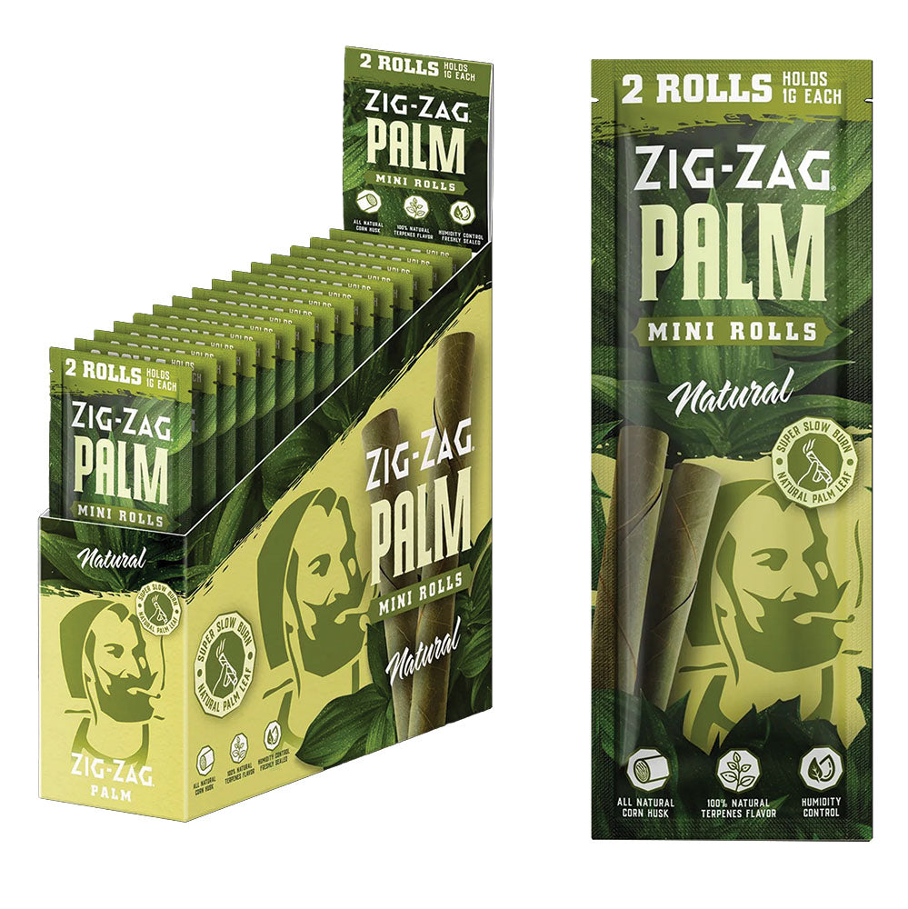 Zig Zag Mini Palm Rolls | 2pk | 15pc Display