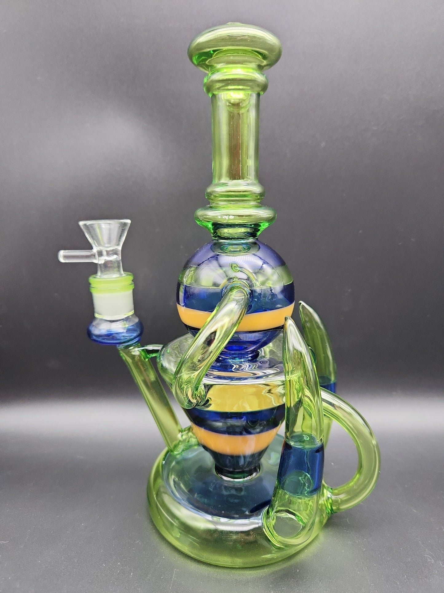 11" Hollowfoot Horn Recycler Water Pipe