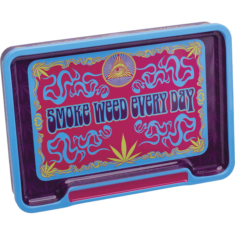 Fujima Leaf Rolling Tray Stash Box | 8"x5.75" | Asst | 6pc Display