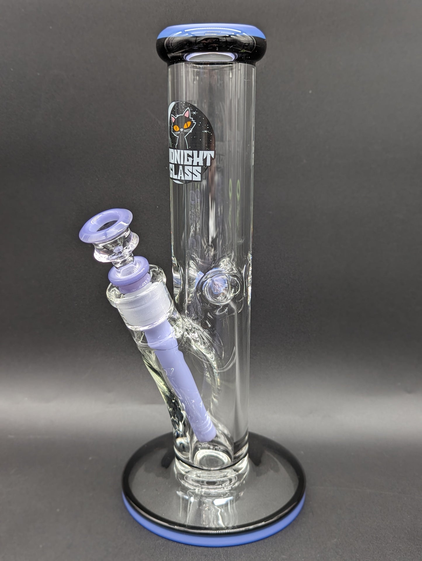 Midnight Glass 12" 9mm Straight Tube Bong