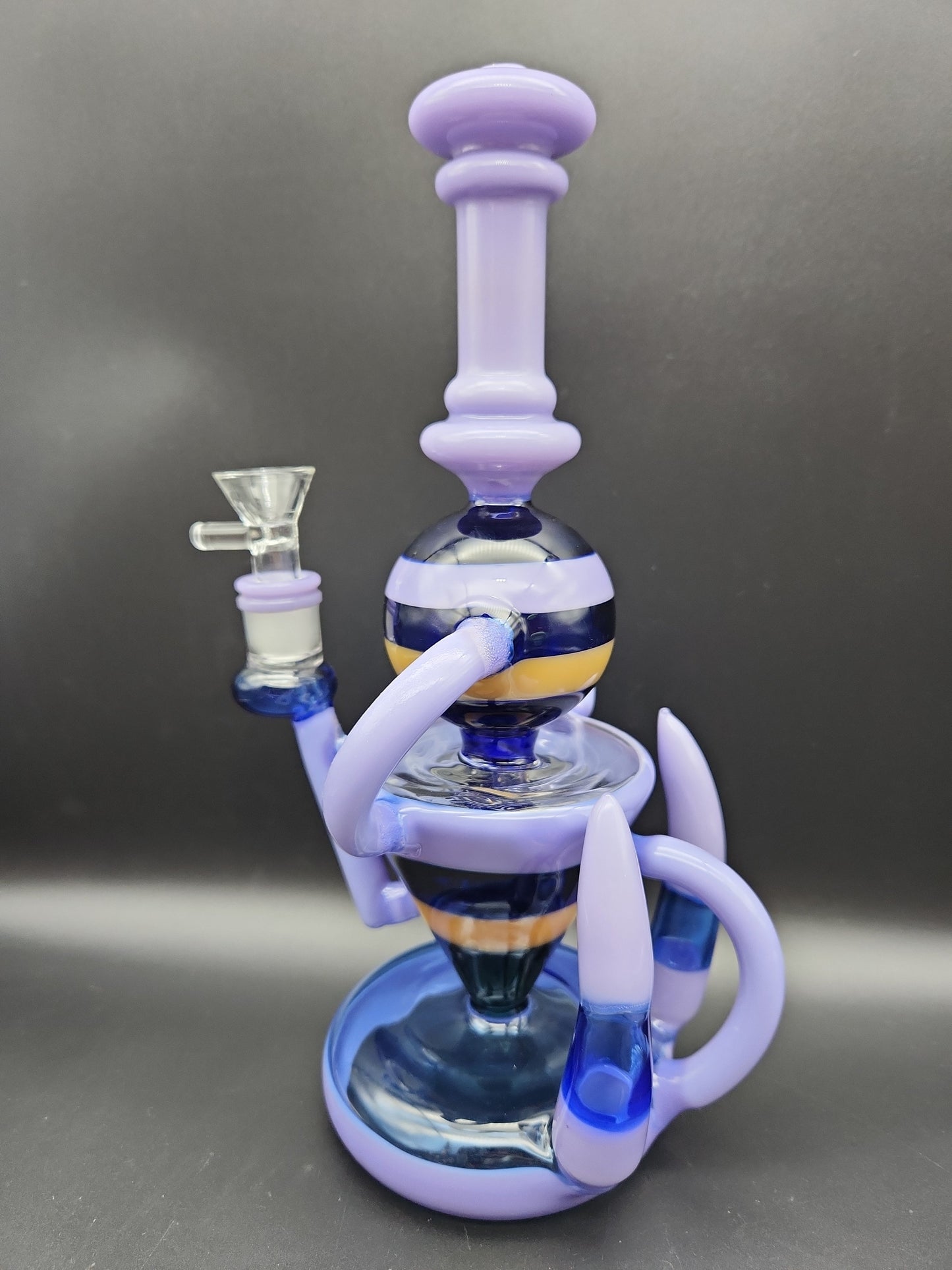 11" Hollowfoot Horn Recycler Water Pipe