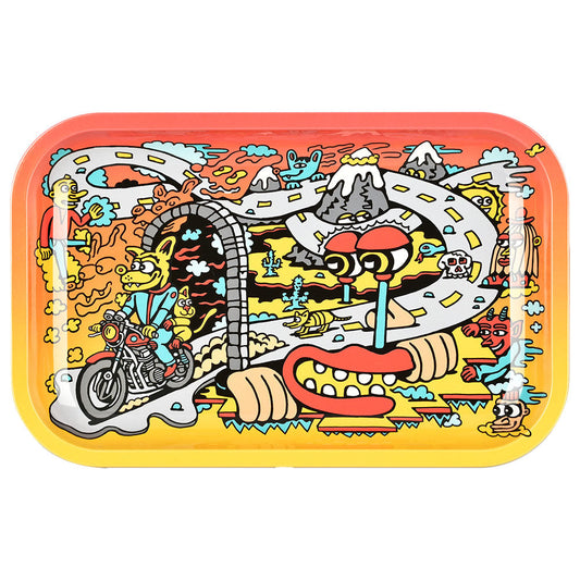 Pulsar Metal Rolling Tray - Road Trip / 11" x 7"