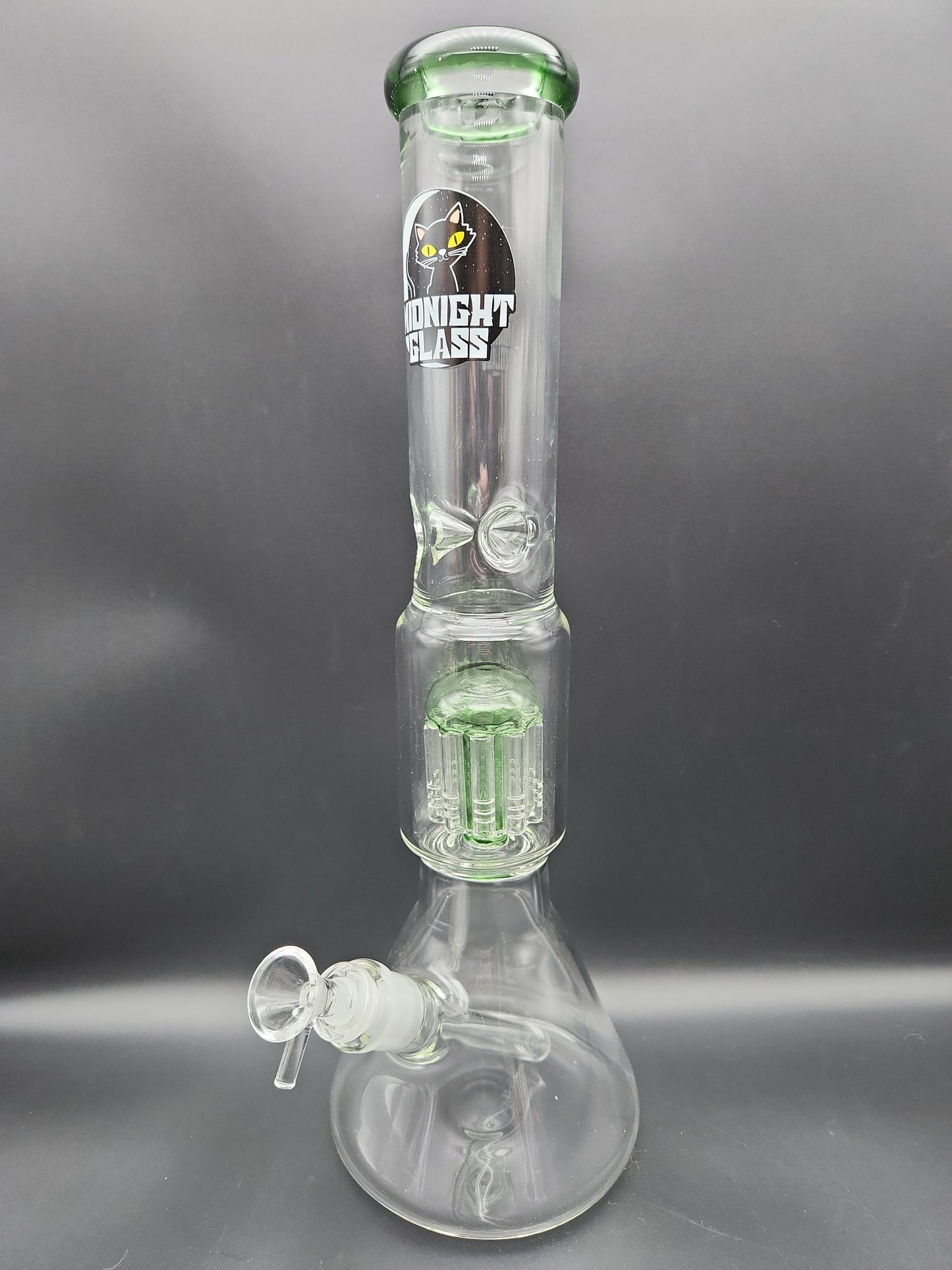 Midnight Glass 15.5" Classic Beaker w/ Tree Perc