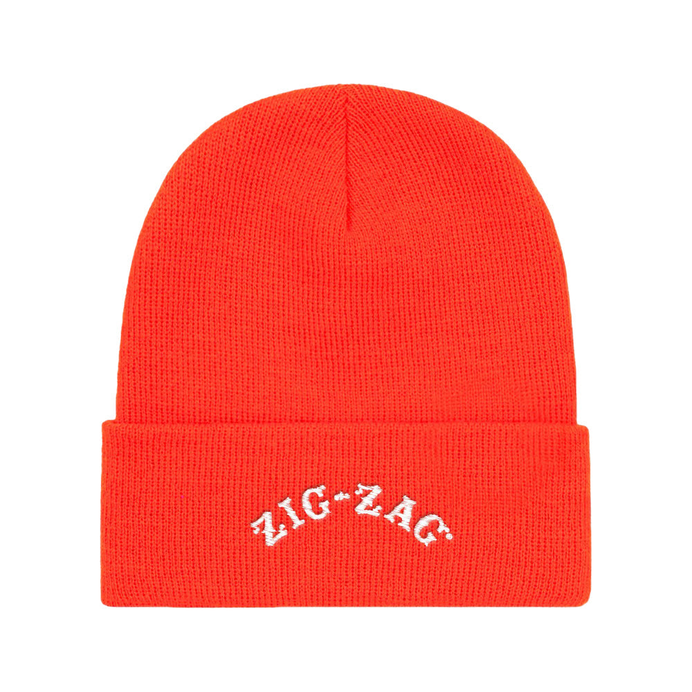 Zig Zag Embroidered Logo Beanie Cap