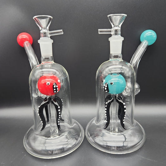 7.5" Upright Friendly Squid Bubbler