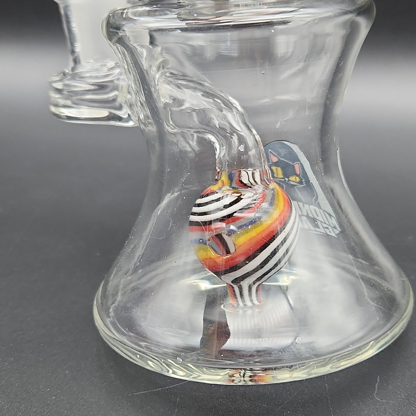 Midnight Glass 7.5" Rainbow Sphere Water Pipe