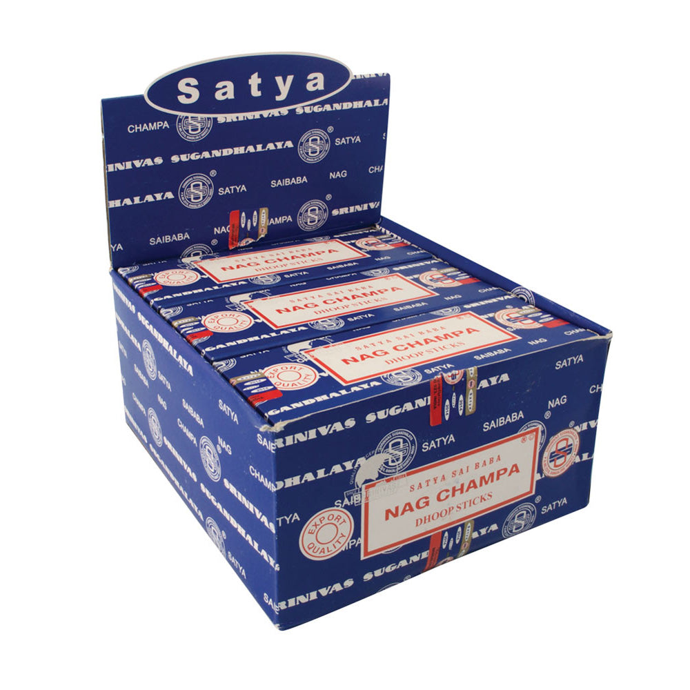 Satya Nag Champa Dhoop Stick Incense - 45 gram 12pc -