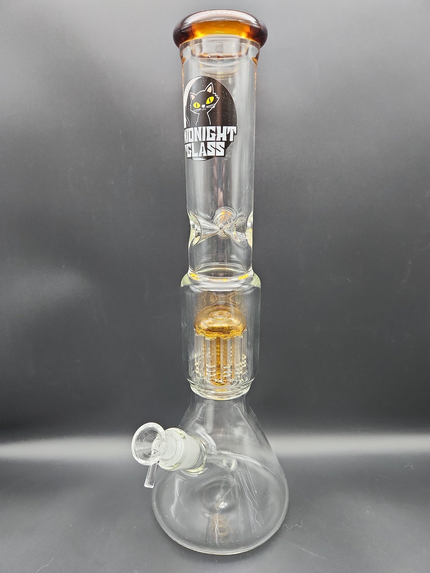 Midnight Glass 15.5" Classic Beaker w/ Tree Perc