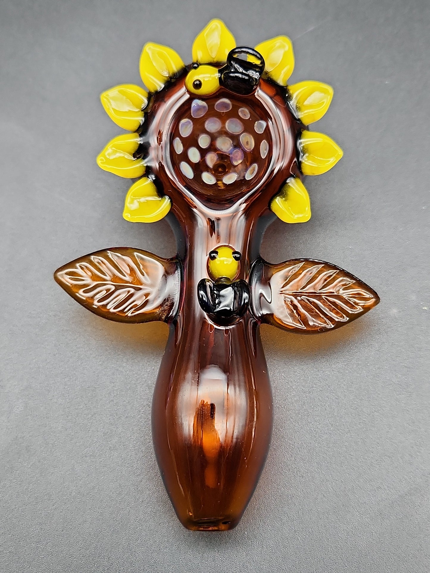 4" Sunflower Hand Pipe with Bees