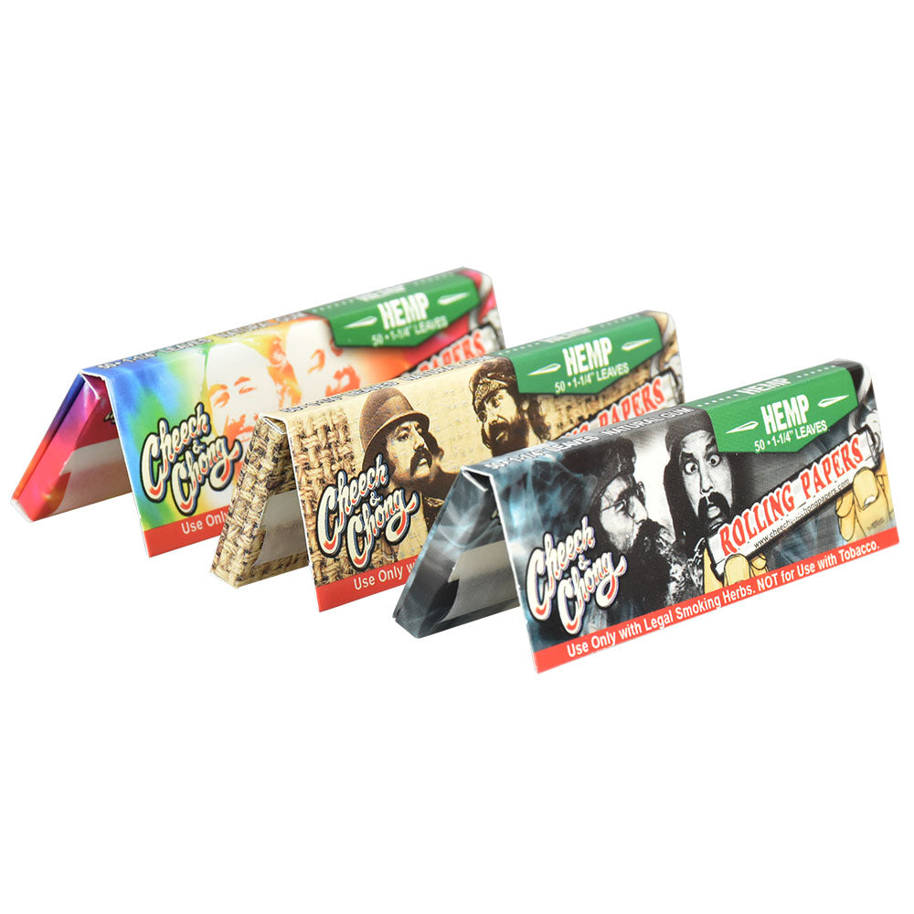 Cheech & Chong Hemp Rolling Papers | 1 1/4" | 25pc Display