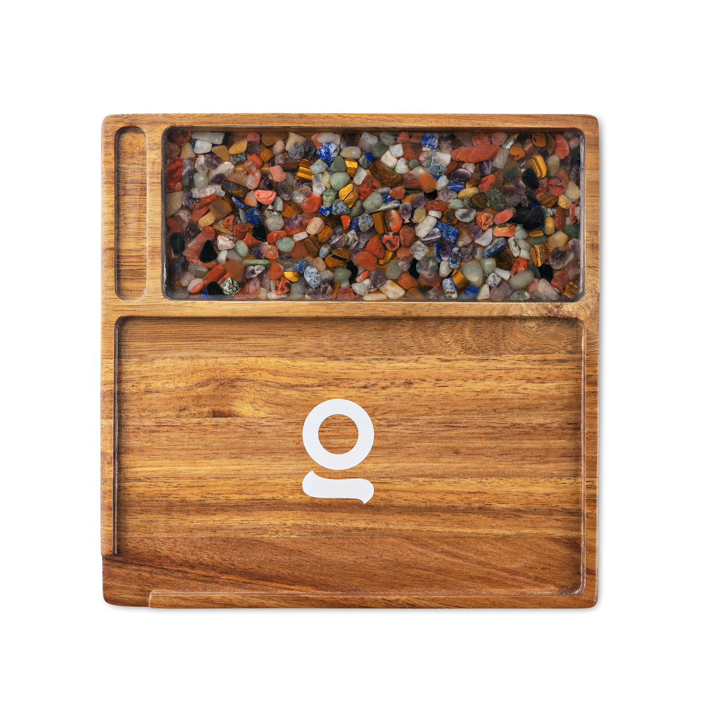 Ongrok Premium Natural Acacia Wood Tray | 9.5" x 9.5"