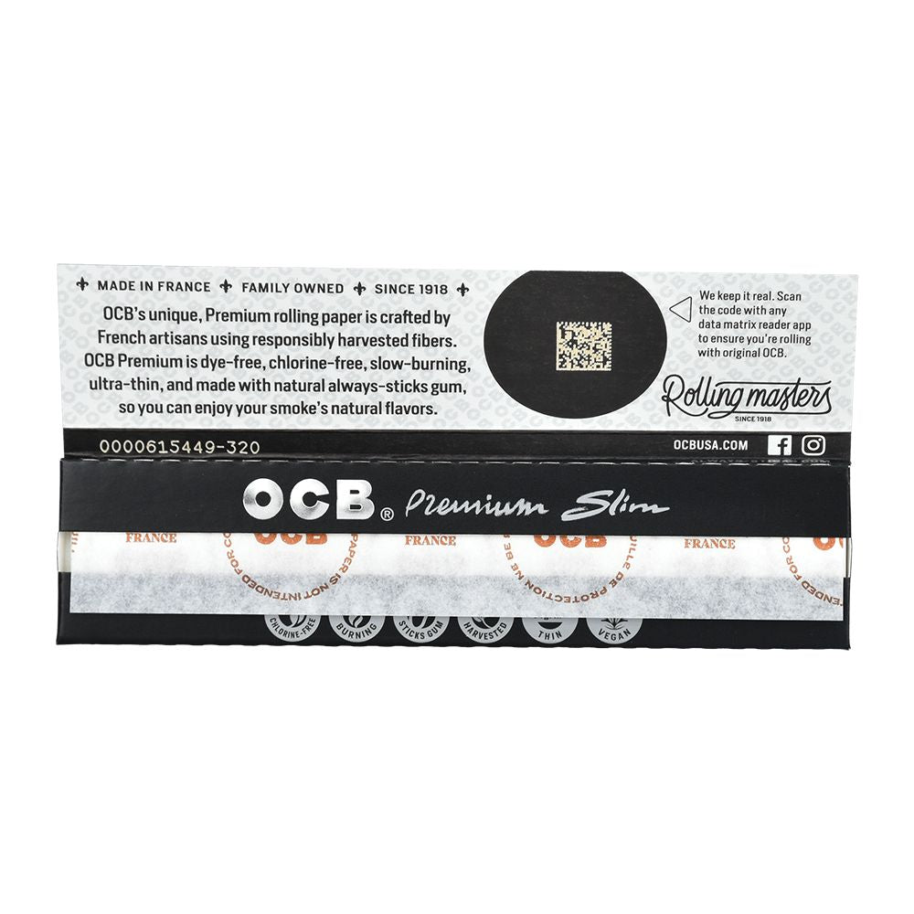 24pc Display - OCB Premium Slim Rolling Papers