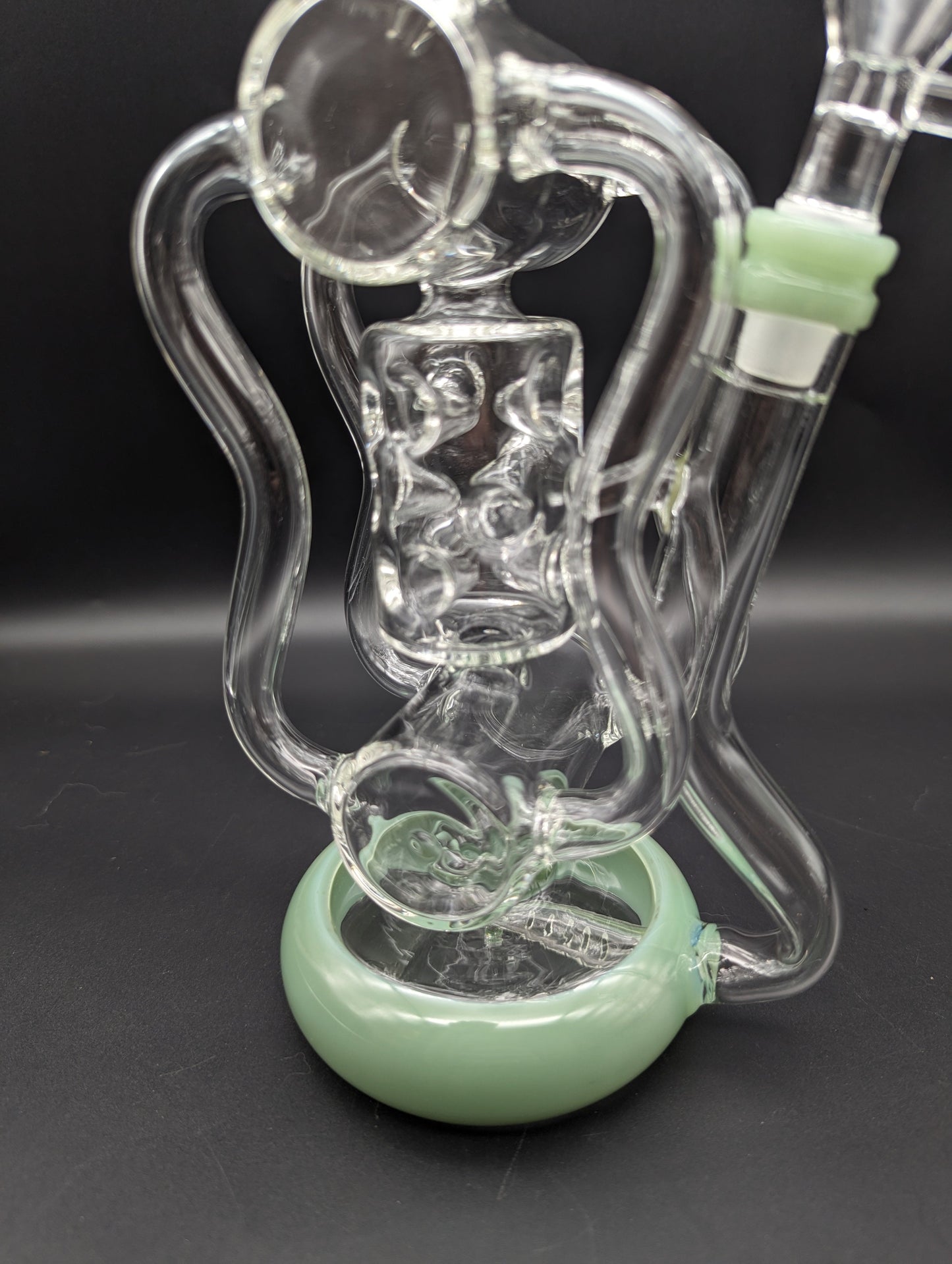 13.5" Quad Tube Donut Recycler Bong