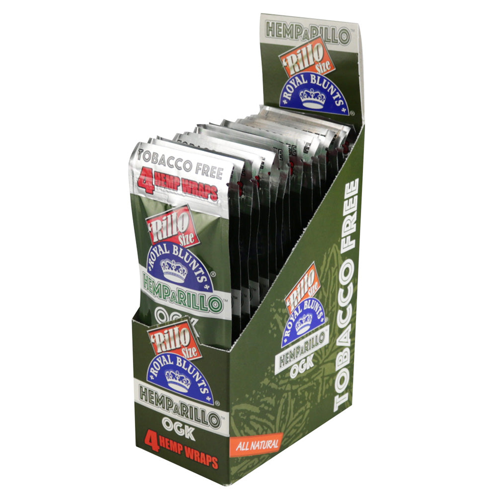 15PC DISP - Royal Blunts Hemparillo Hemp Wraps