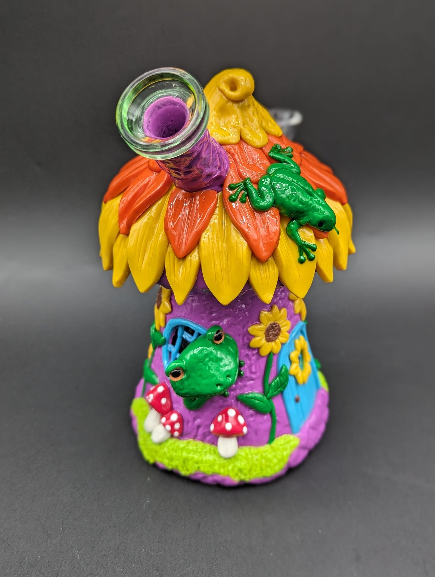 Sunflower Frog House 3D Resin Bong