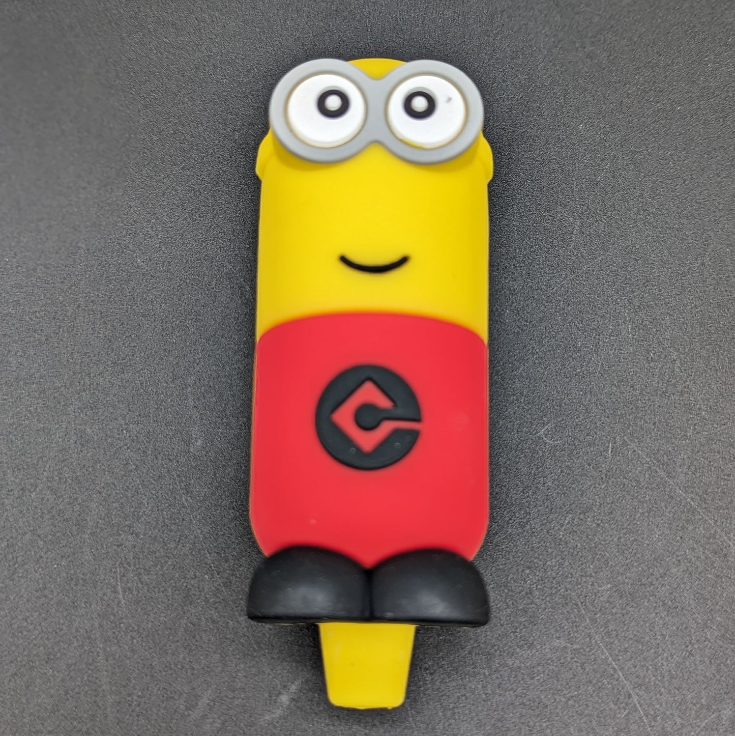 Silicone Yellow Mini Man Hand Pipe