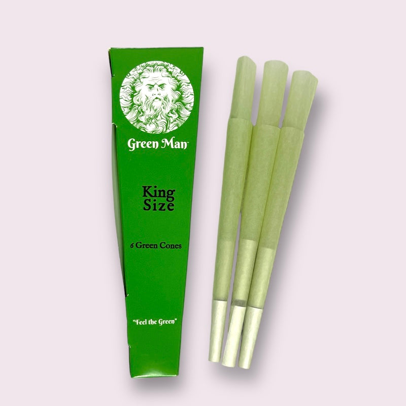 Green Man Green Rice Paper Cones