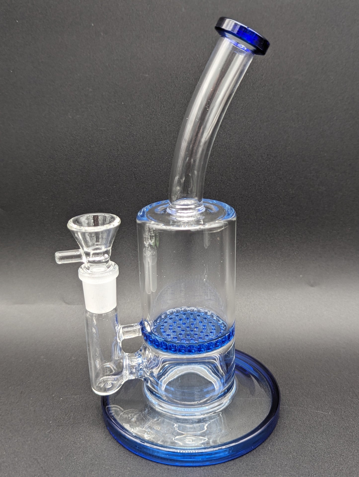 8.5" Bent Neck Honeycomb Bong