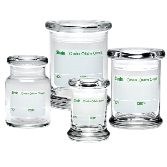 420 Science Pop Top Jar - Clear Write & Erase