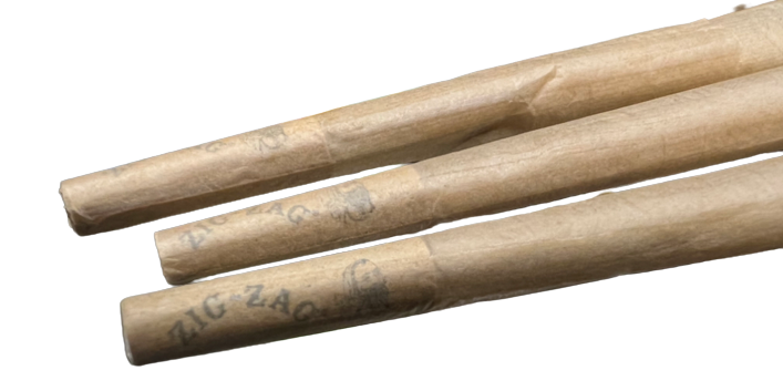 Unbleached Zig-Zag 1.25 1 1/4" Size Natural Rolling Cones Kit 6 Pack