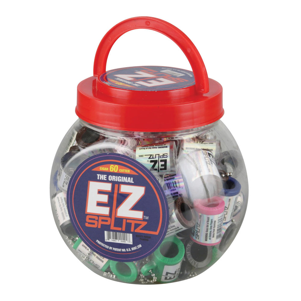 EZ Splitz Cigar Splitter Keychain - Small / Assorted Colors - 60PC DISPLAY