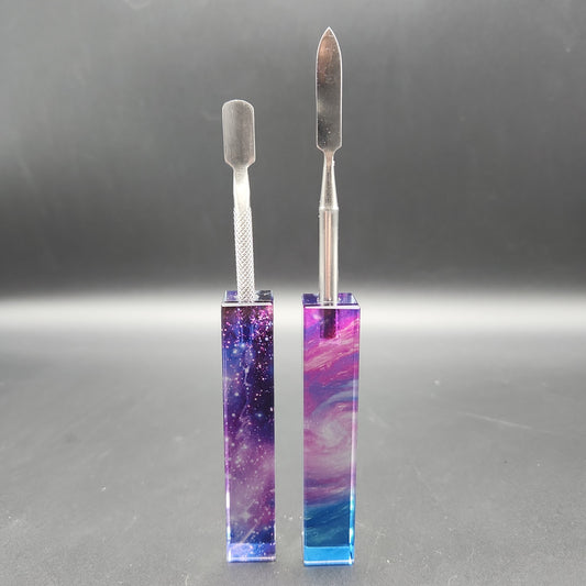 Glass Galaxy Handle Dab Tools