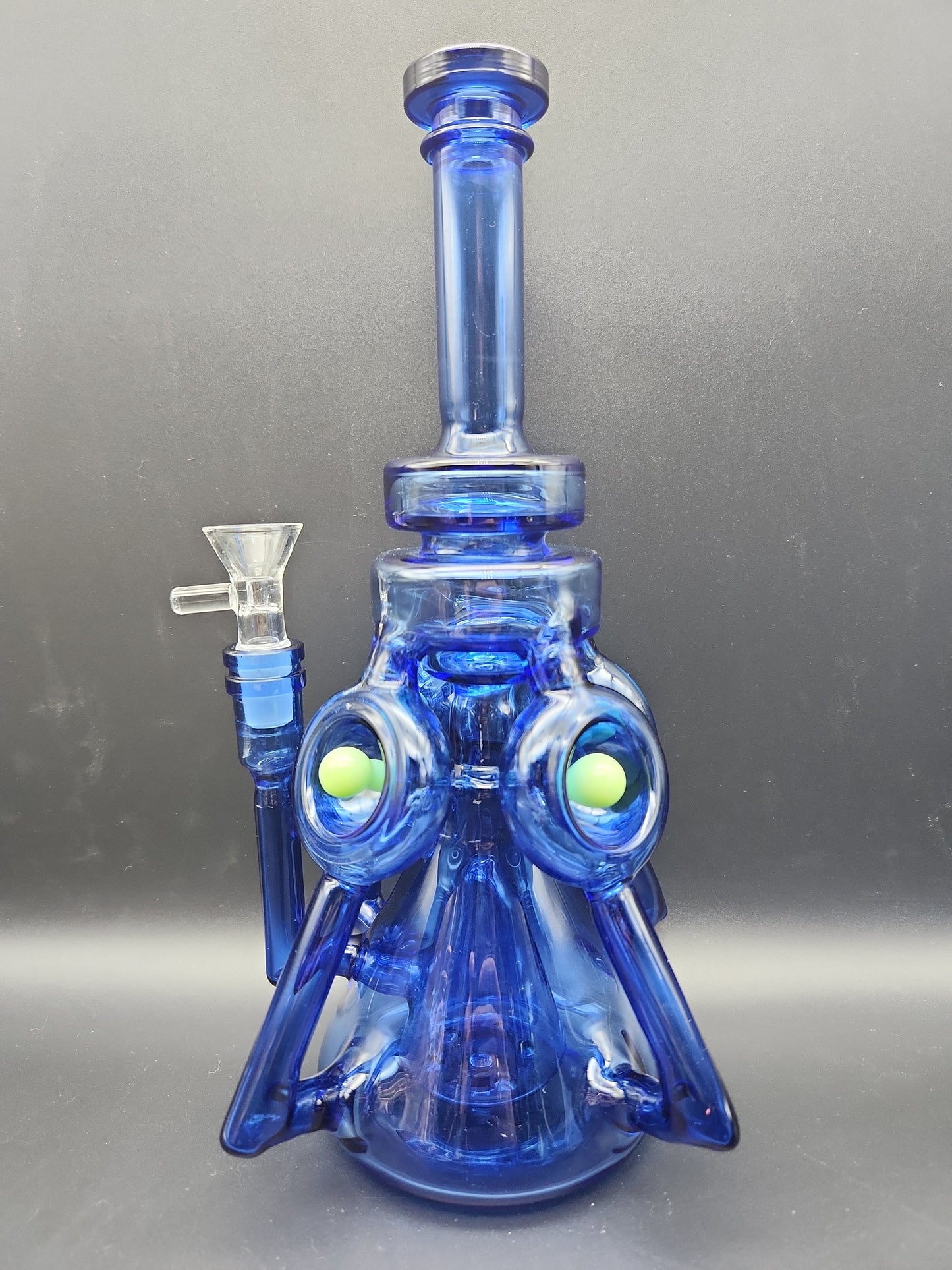 11" Quad Tube Recycler w/ Pyramid Perc