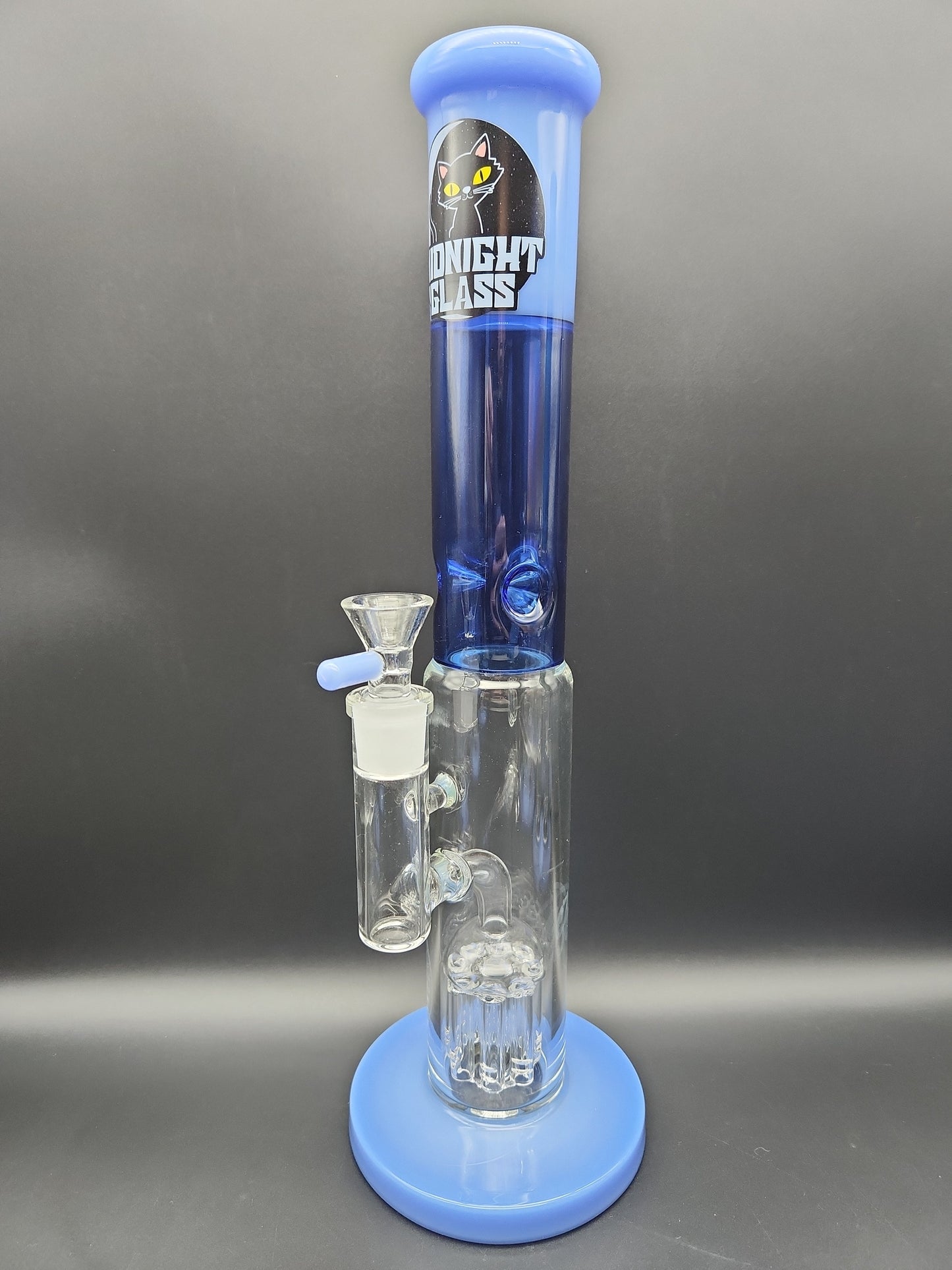 Midnight Glass 14.5" Straight Tube w/ Tree Perc