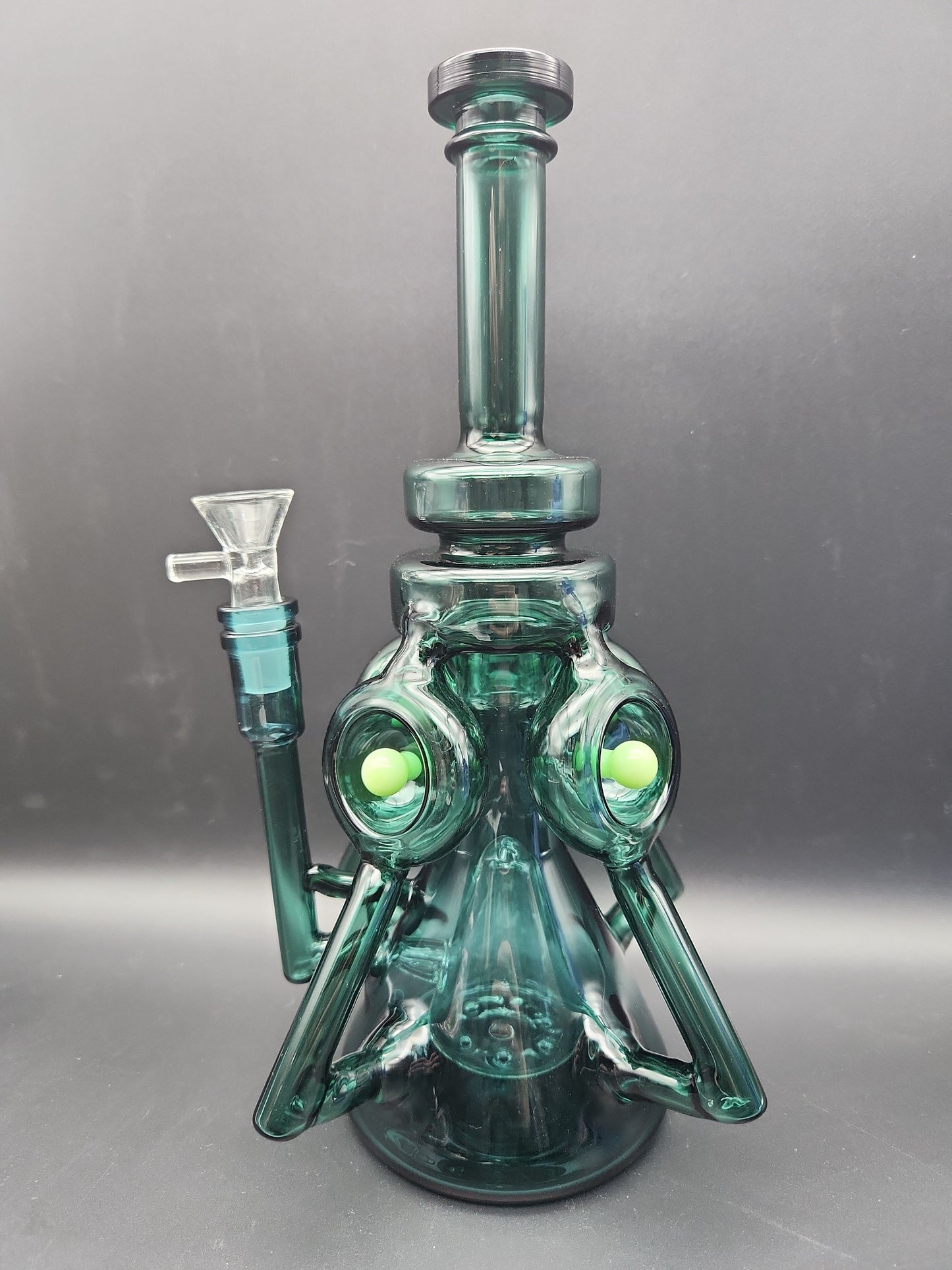 11" Quad Tube Recycler w/ Pyramid Perc