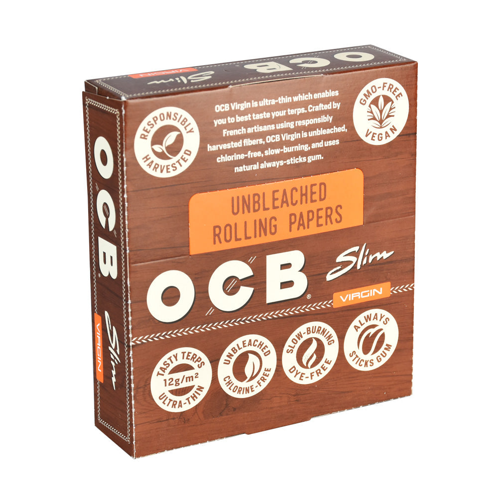 24PC DISPLAY - OCB Virgin Rolling Papers - Kingsize Slim