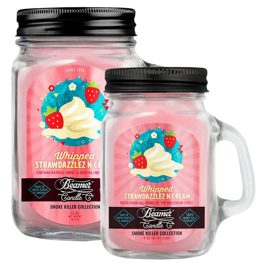 Beamer Candle Co. Mason Jar Candle | Whipped Strawdazzlez N' Cream