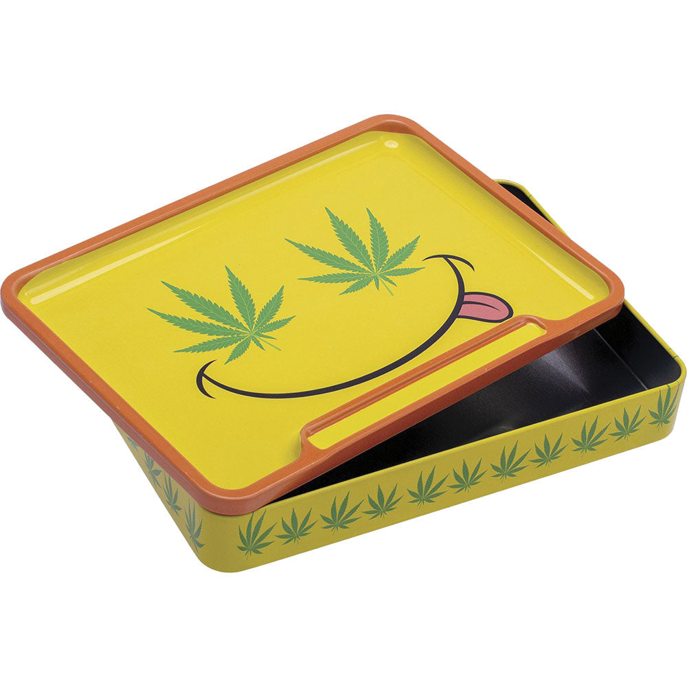 Fujima Leaf Rolling Tray Stash Box | 8"x5.75" | Asst | 6pc Display